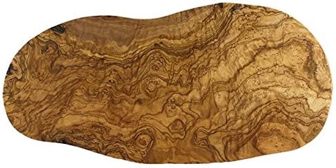 Olive Wood Cutting Board – 20 x 10 Inch for Charcuterie, Cheese - Wooden Serving Tray with Rustic Edge, Extra Large