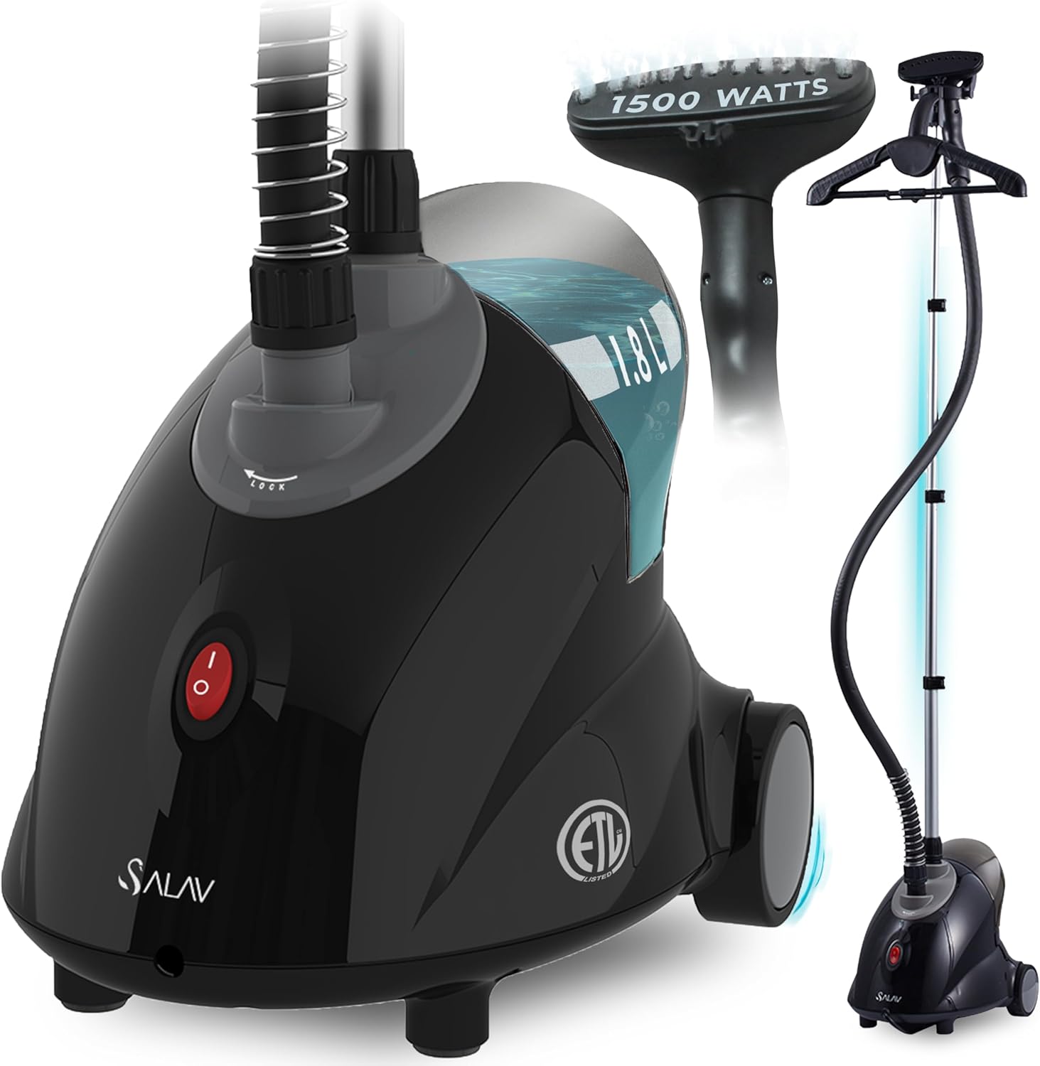 GS18 Full-Size Clothes Steamer - 1500W Power