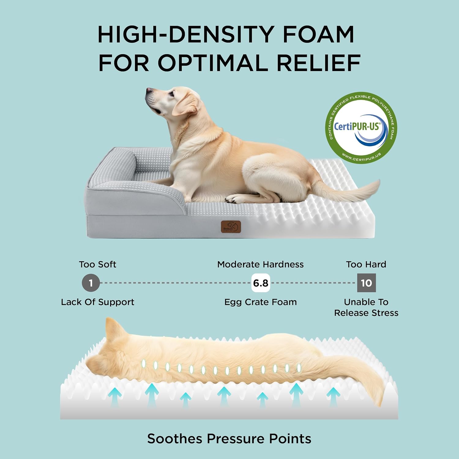 Cooling Dog Bed with Waterproof Removable Cover