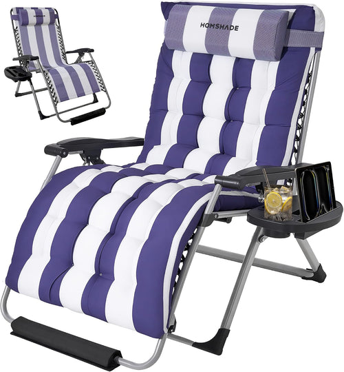 33 Inch XXL Oversized Zero Gravity Chair, Support 500 LBS